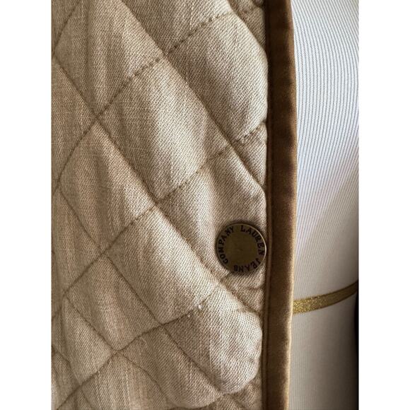 Lauren Jeans Co Quilted Barn Jacket Snap Button Front Pockets‎ Beige - Picture 4 of 12